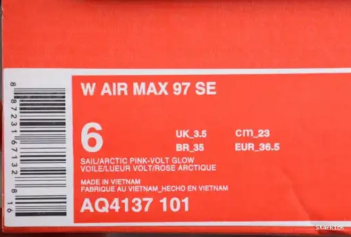 AIR ARCTIC NIKE PINK SAIL WOMENS “CORDUROY” MAX 97 VOLT GLOW SE AQ4137-101 0401